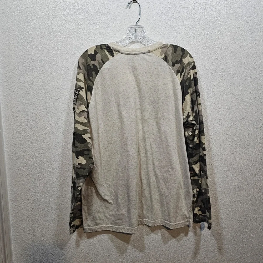 Home of the Brave Long Sleeve Camo T-Shirt‎ Men's Size XL